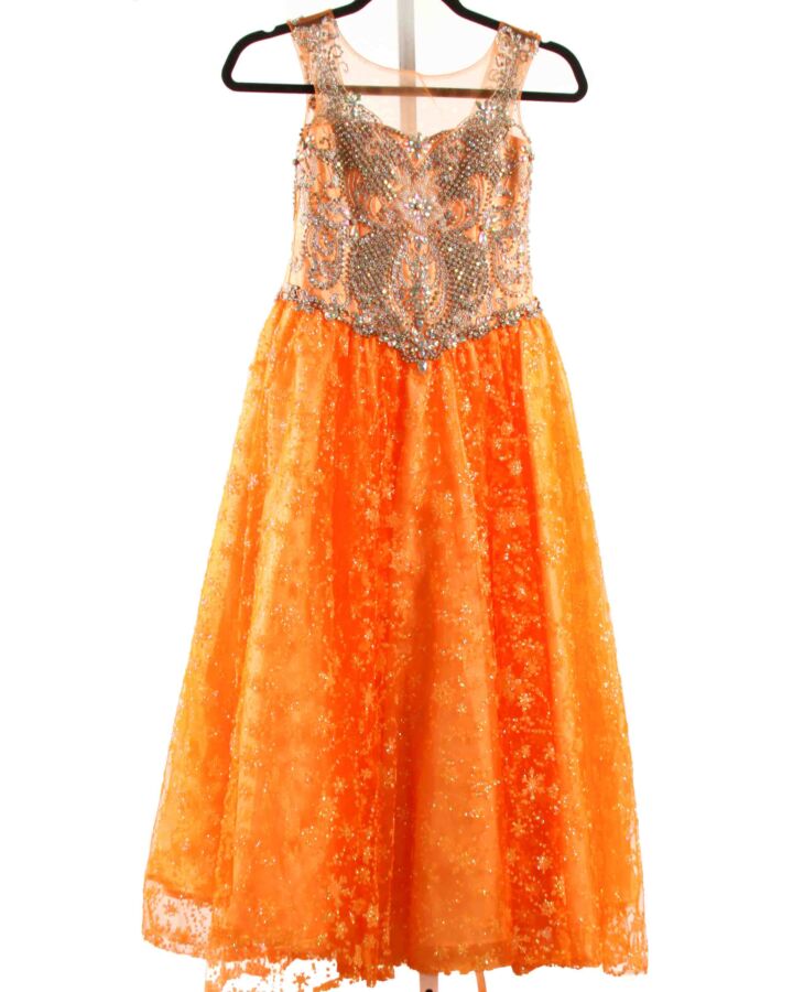 NO TAG  ORANGE TULLE   COSTUME