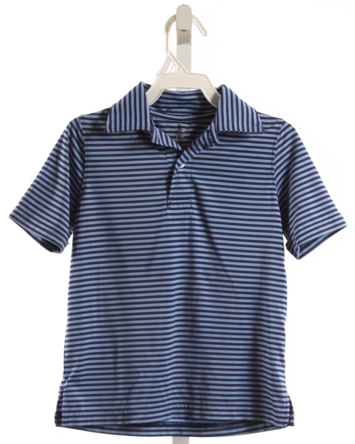 CLASS CLUB  NAVY  STRIPED  KNIT SS SHIRT