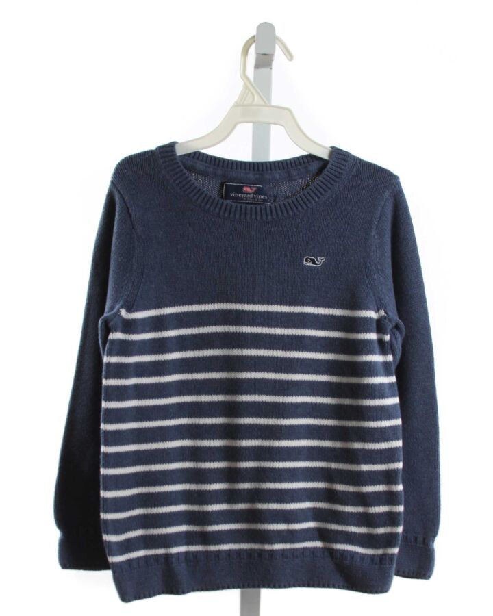 VINEYARD VINES  BLUE  STRIPED  SWEATER