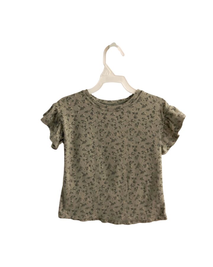 RYLEE & CRU  GRAY  FLORAL  KNIT SS SHIRT