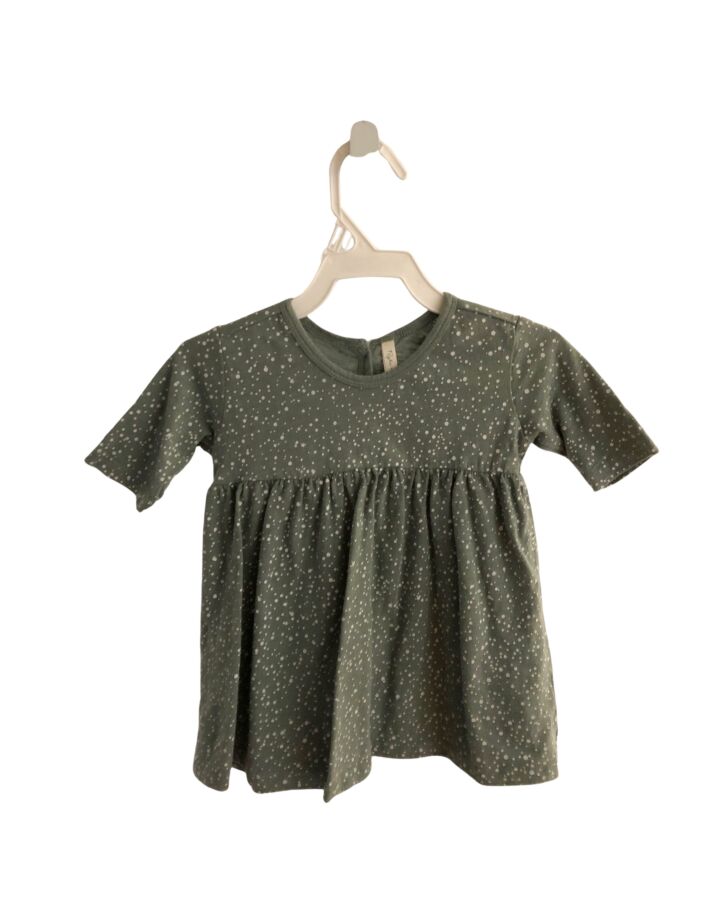 RYLEE & CRU GREEN POLKA DOT KNIT DRESS
