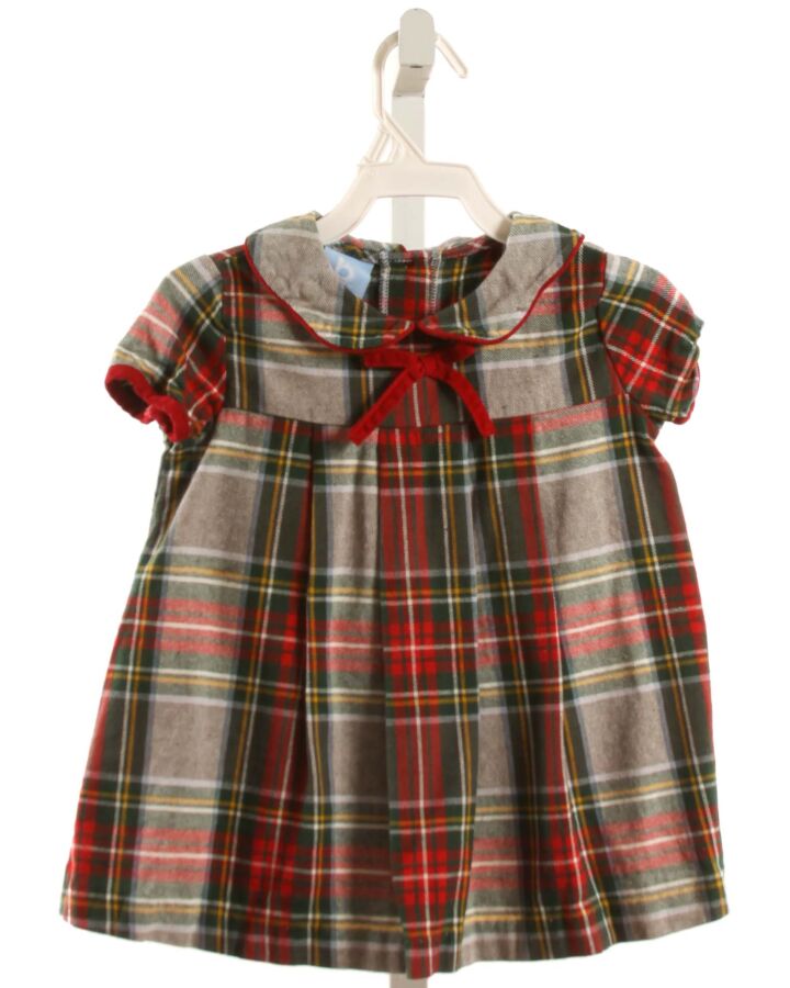 BELLA BLISS  FOREST GREEN  PLAID  DRESS