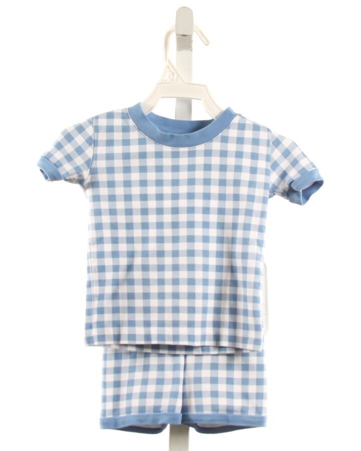 LAKE PAJAMAS  LT BLUE  GINGHAM  LOUNGEWEAR