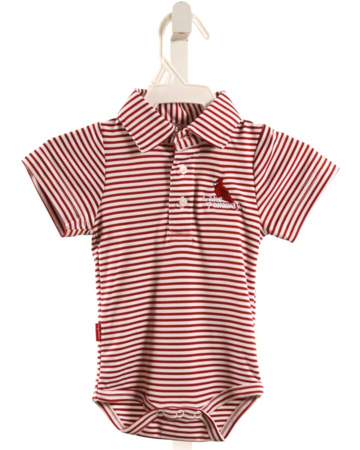 GARB  RED  STRIPED  KNIT SS SHIRT