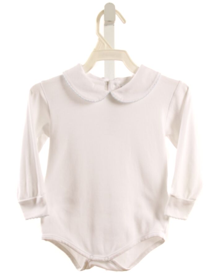MI LUCERO  WHITE    KNIT LS SHIRT WITH PICOT STITCHING