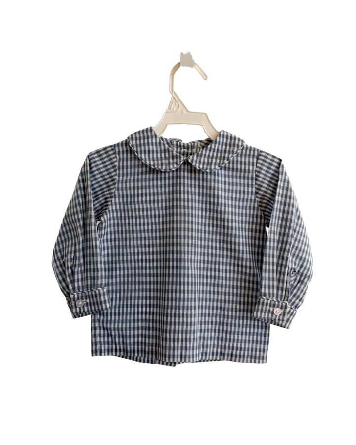 LITTLE ENGLISH  BLUE  GINGHAM  SHIRT-LS