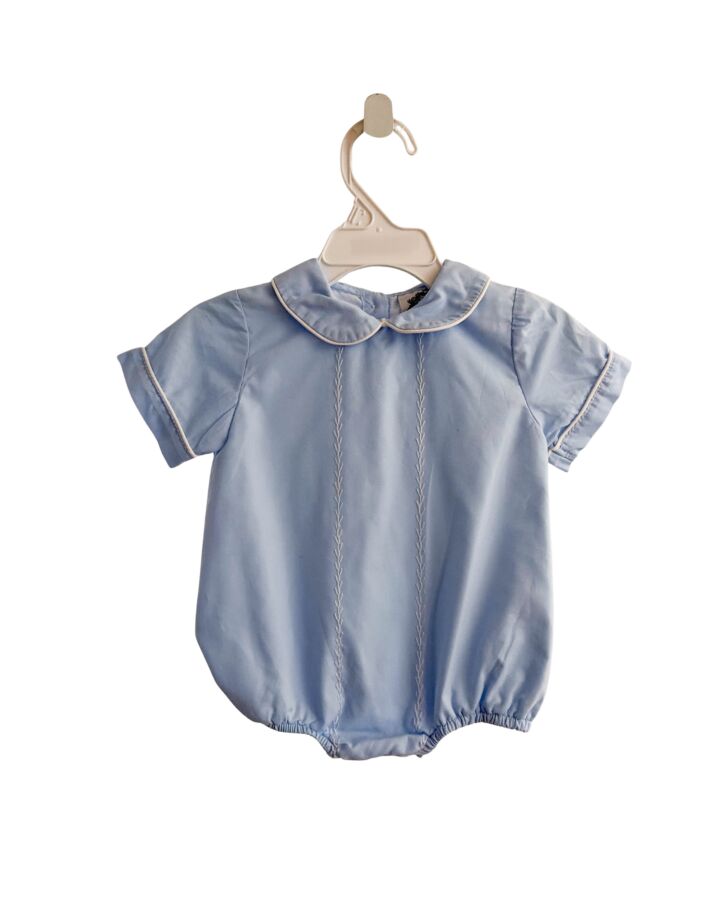 SMOCKED THREADS CECIL & LOU  LT BLUE   EMBROIDERED BUBBLE