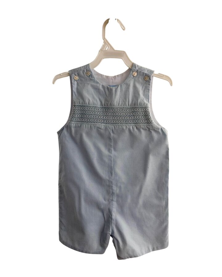 ANAVINI  LT BLUE  GINGHAM SMOCKED JON JON