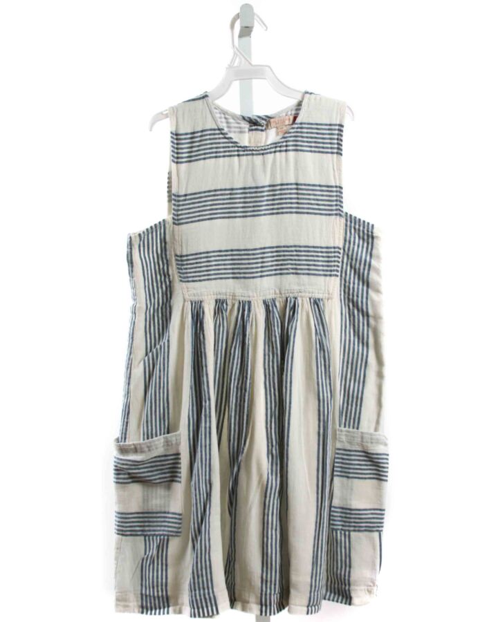 PINK CHICKEN  BLUE  STRIPED  DRESS