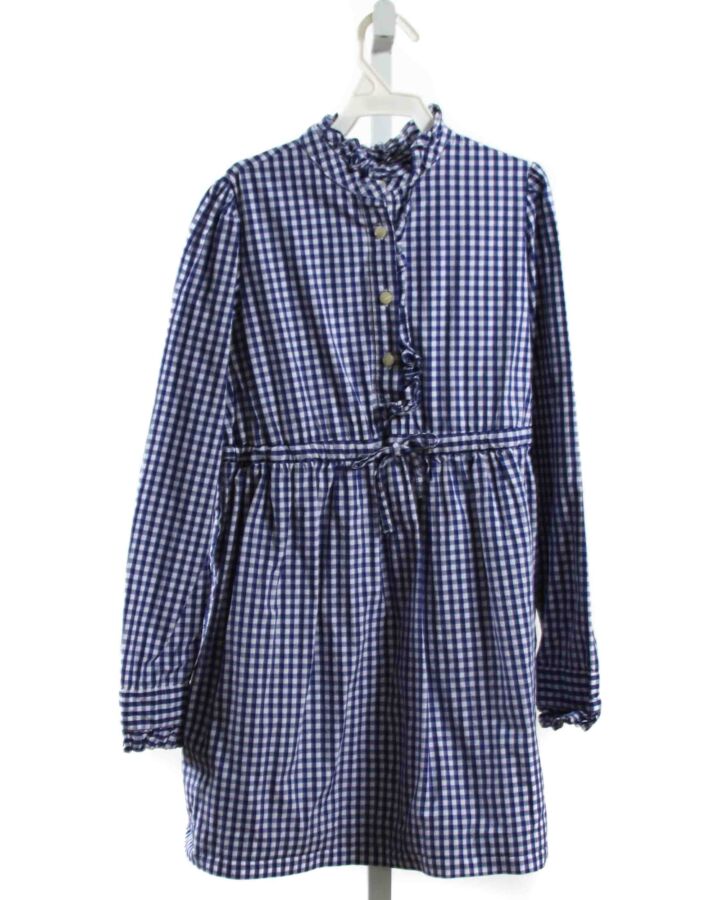 CPC  NAVY  GINGHAM  DRESS WITH RUFFLE