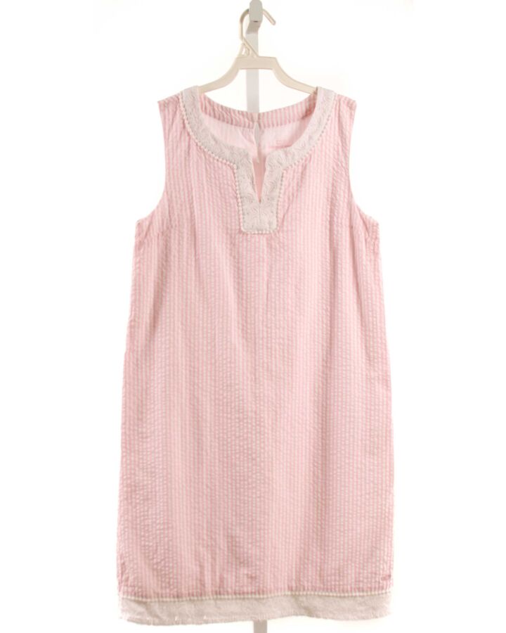 VINEYARD VINES  LT PINK SEERSUCKER STRIPED  DRESS