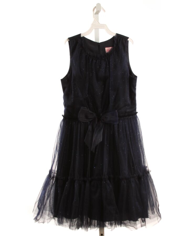 ZOE LTD  NAVY TULLE   PARTY DRESS WITH BOW