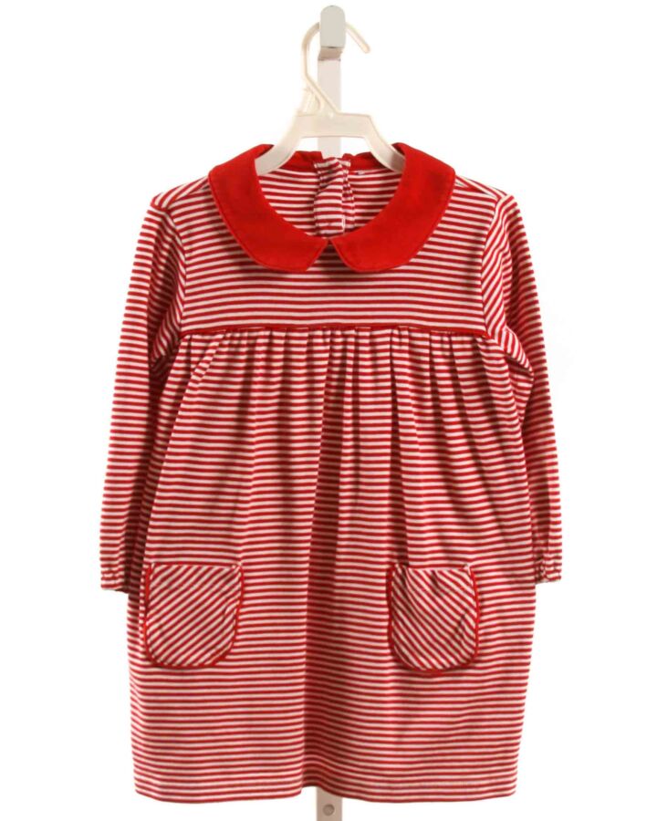 NO TAG  RED  STRIPED  KNIT DRESS