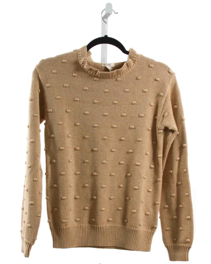 CREWCUTS  BROWN  SWISS DOT  SWEATER