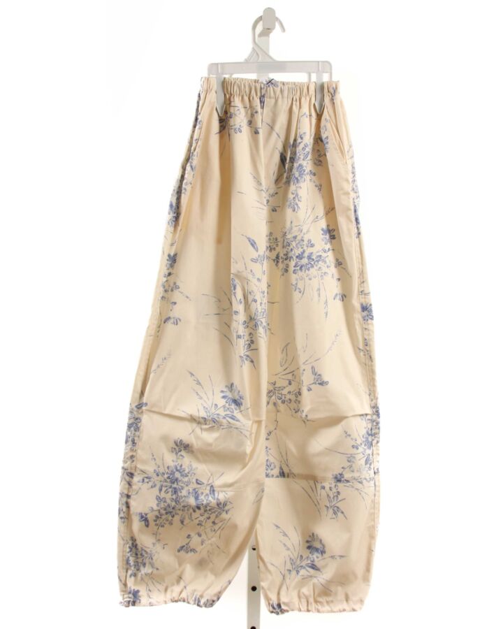 ZARA  IVORY  FLORAL  PANTS