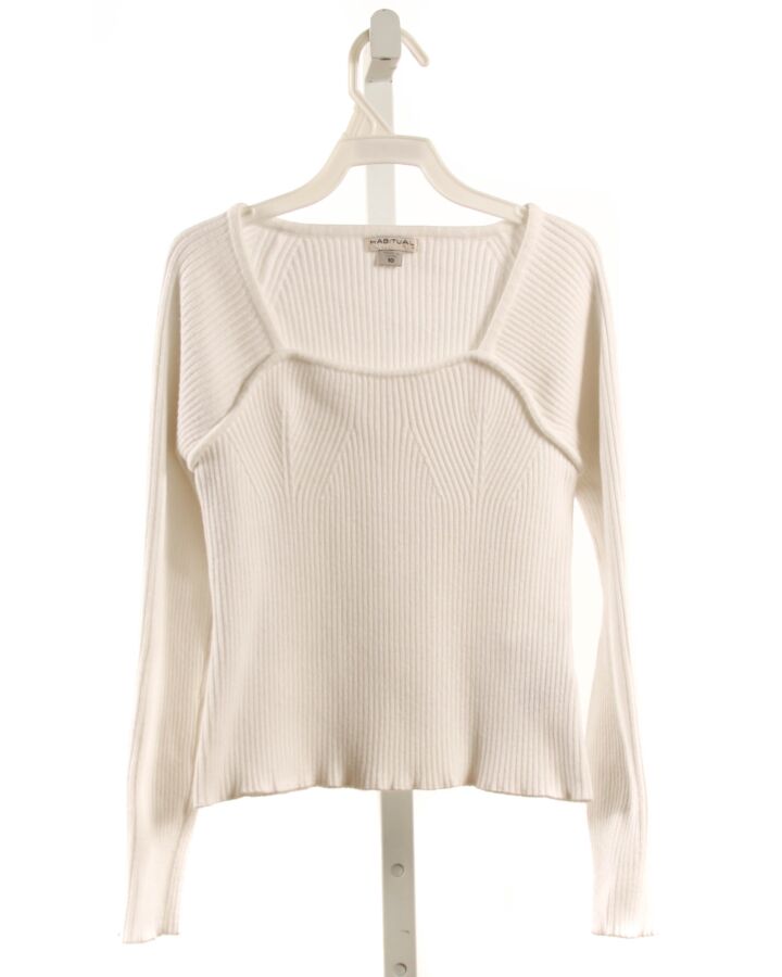 HABITUAL GIRL  WHITE    KNIT LS SHIRT