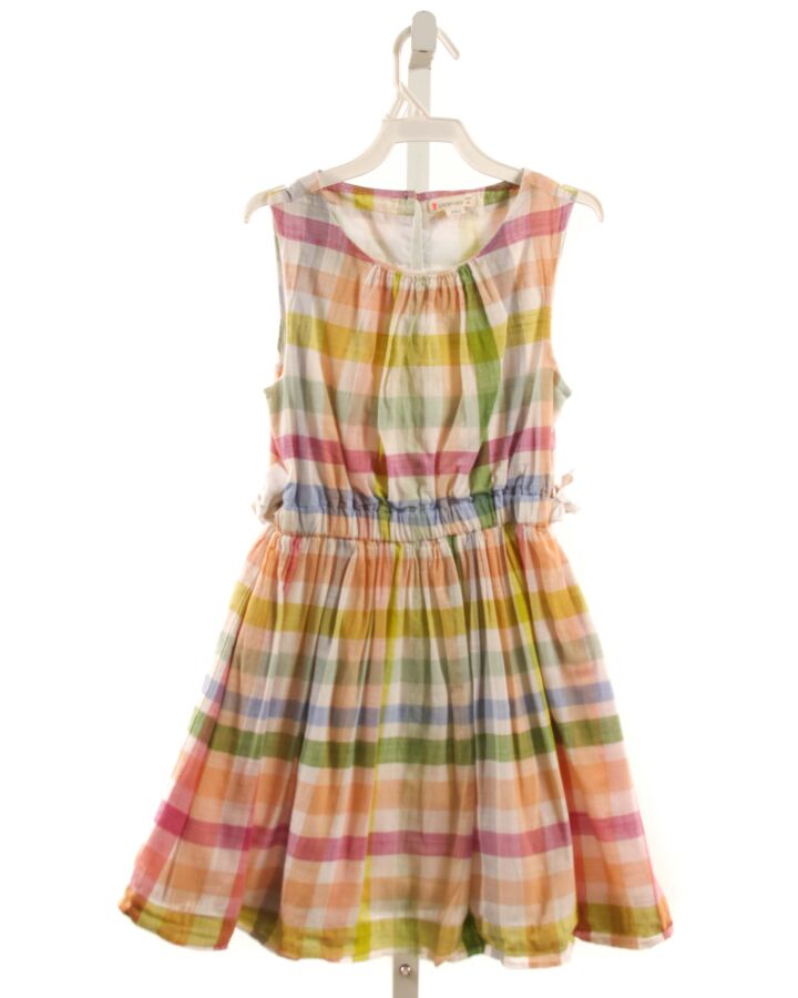 CREWCUTS  ORANGE  PLAID  DRESS
