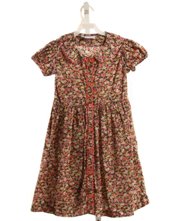RACHEL RILEY  PINK  FLORAL  DRESS WITH RIC RAC