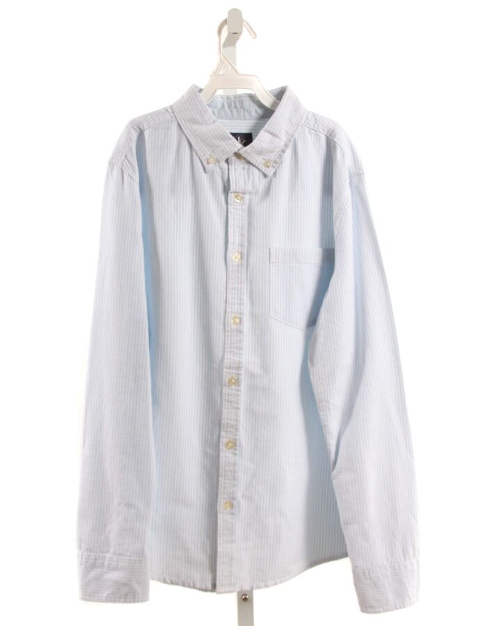 J. KHAKI  LT BLUE  STRIPED  DRESS SHIRT