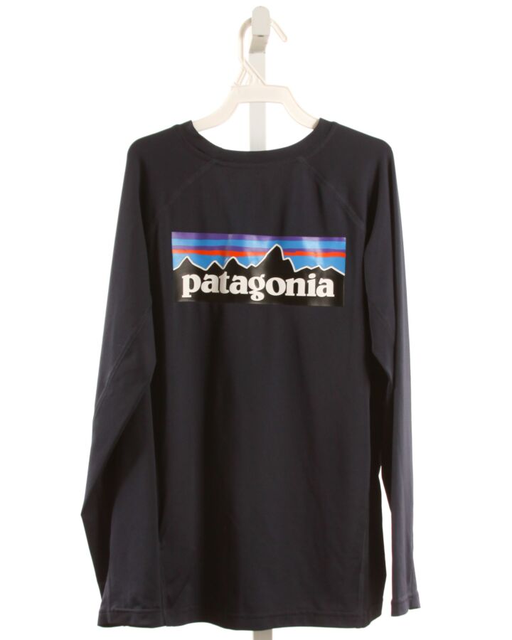 PATAGONIA  BLACK  PRINT  KNIT LS SHIRT