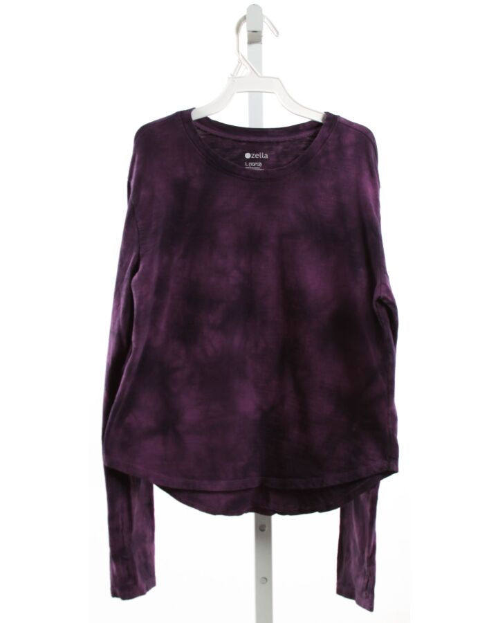 ZELLA GIRL  PURPLE    KNIT LS SHIRT