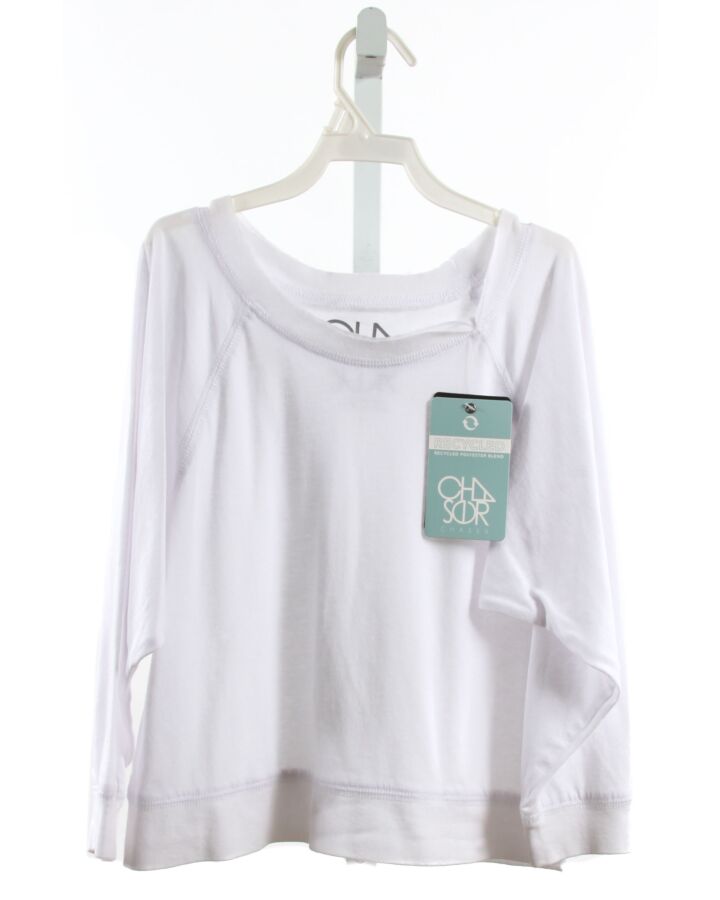 CHASER  WHITE    KNIT LS SHIRT