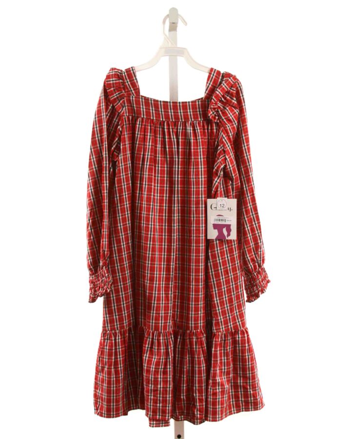 GABBY  RED  PLAID  DRESS