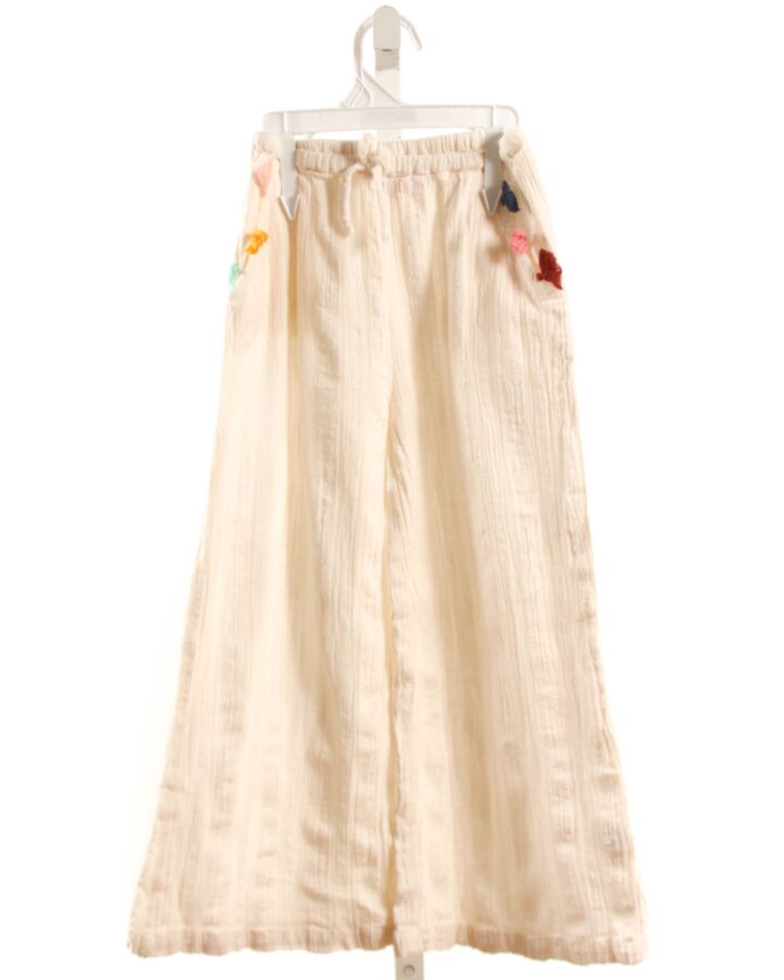 PINK CHICKEN  WHITE SEERSUCKER   PANTS