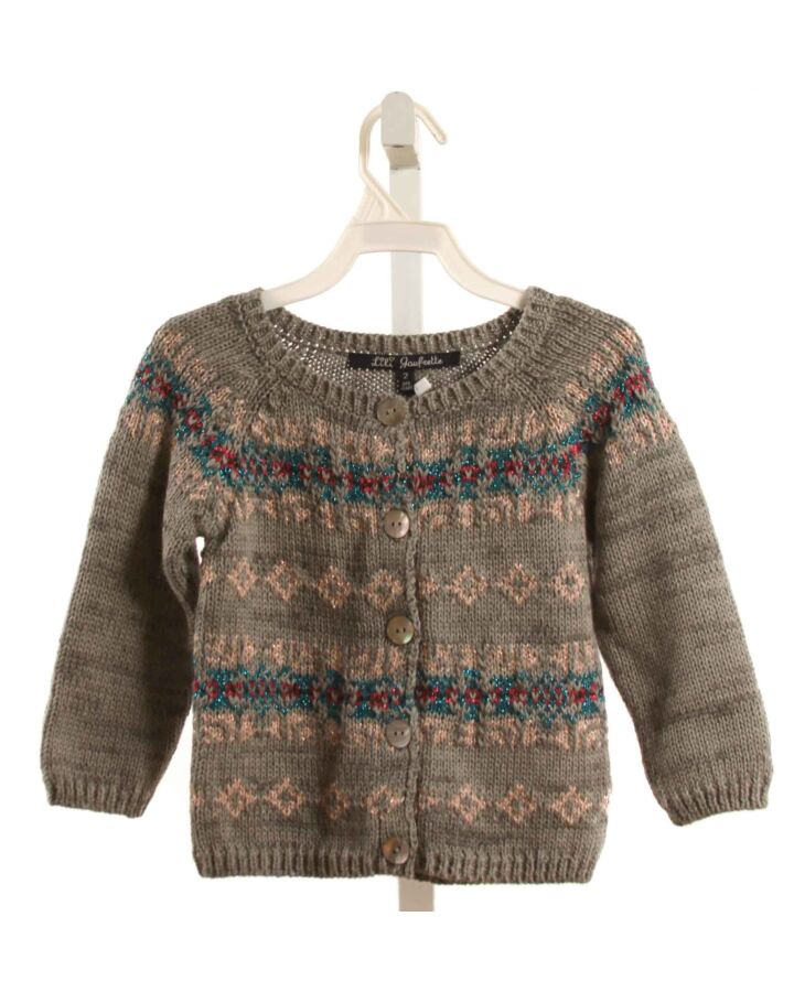 LILI GAUFRETTE  GRAY    CARDIGAN