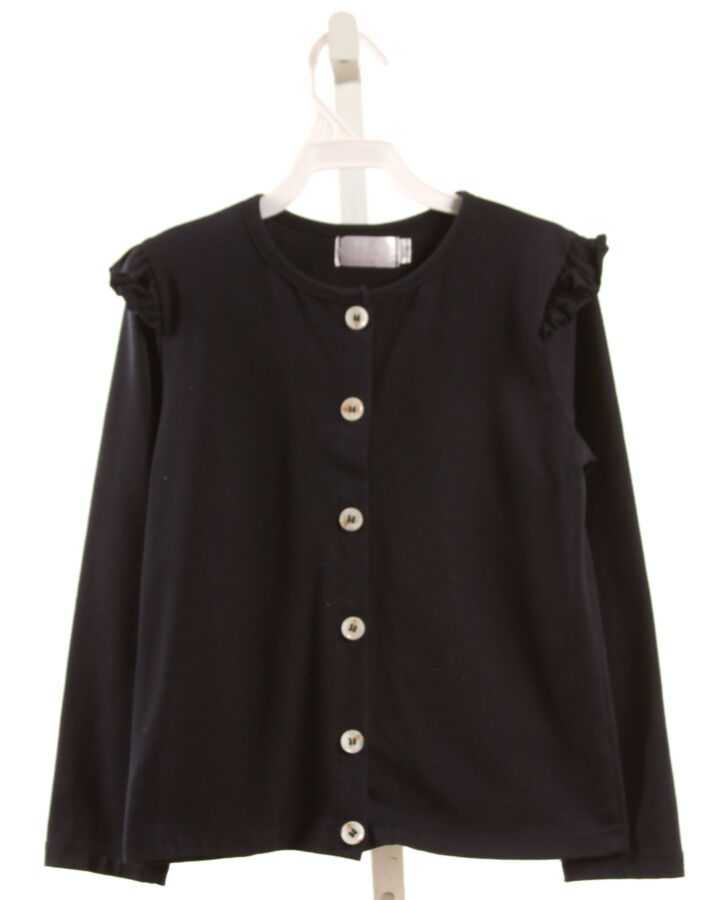 MILA & ROSE  NAVY    CARDIGAN WITH RUFFLE