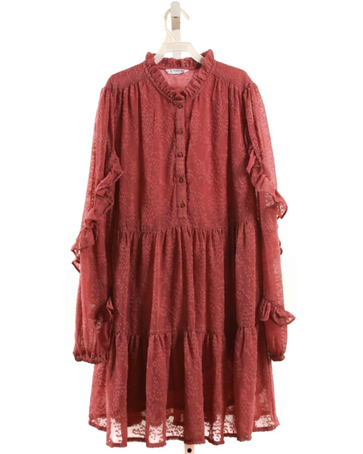 MAYORAL  PURPLE    DRESS WITH RUFFLE
