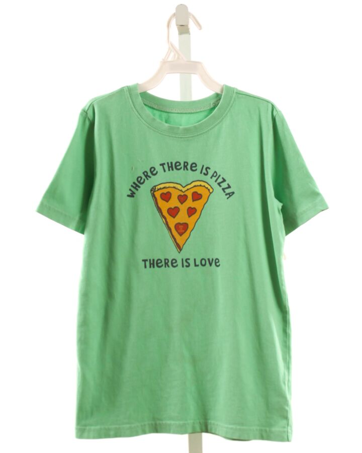 LIFE IS GOOD  GREEN   PRINTED DESIGN T-SHIRT