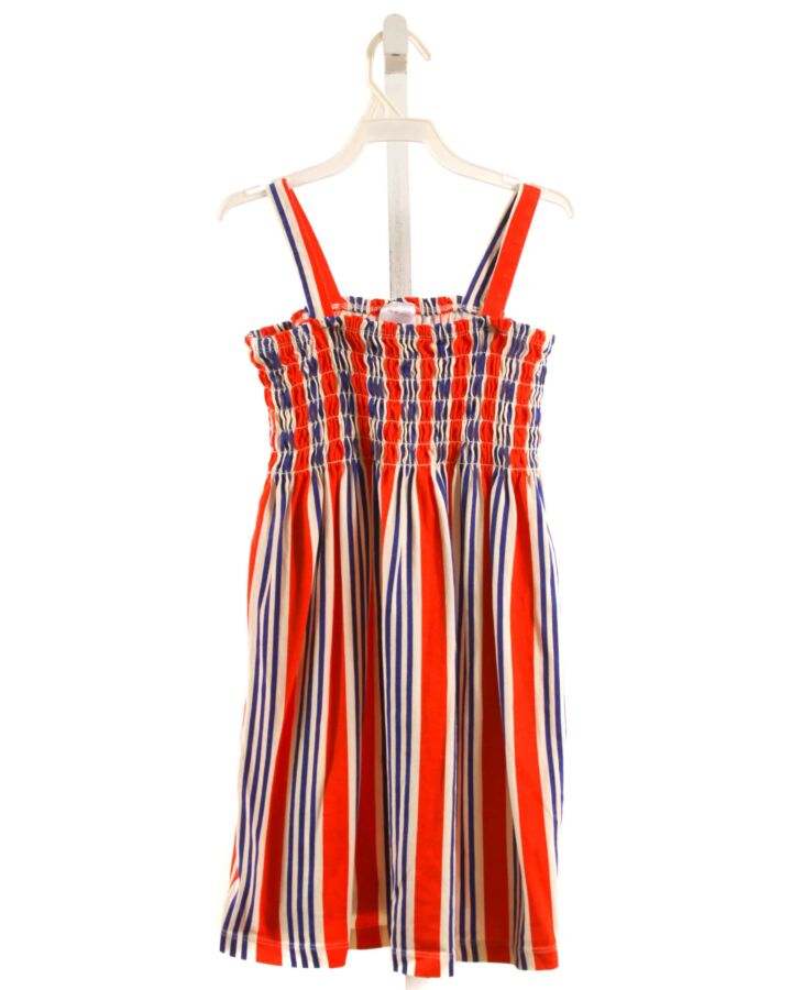HANNA ANDERSSON  RED  STRIPED SMOCKED KNIT DRESS