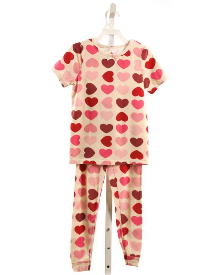 PINK CHICKEN  RED KNIT   LOUNGEWEAR WITH PICOT STITCHING