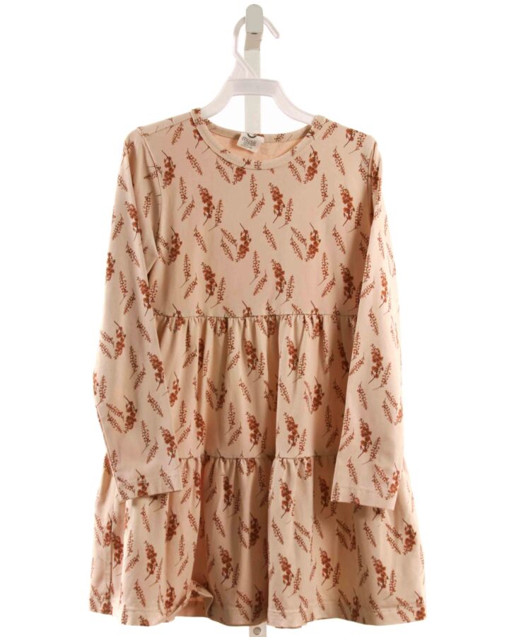 MUSLI  BROWN  FLORAL  KNIT DRESS