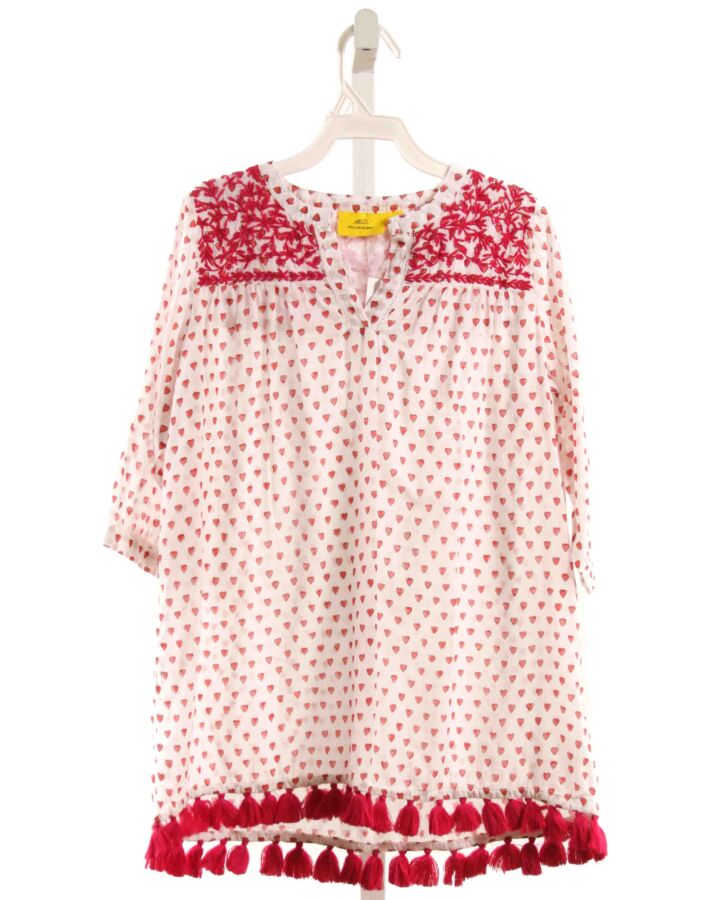 ROBERTA ROLLER RABBIT  HOT PINK   EMBROIDERED COVER UP