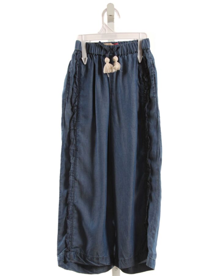 PINK CHICKEN  CHAMBRAY    PANTS WITH RUFFLE