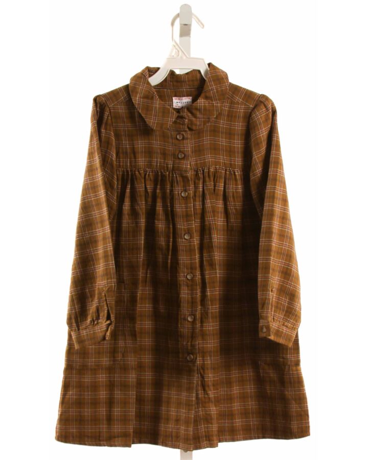 MORLEY  BROWN  PLAID  DRESS