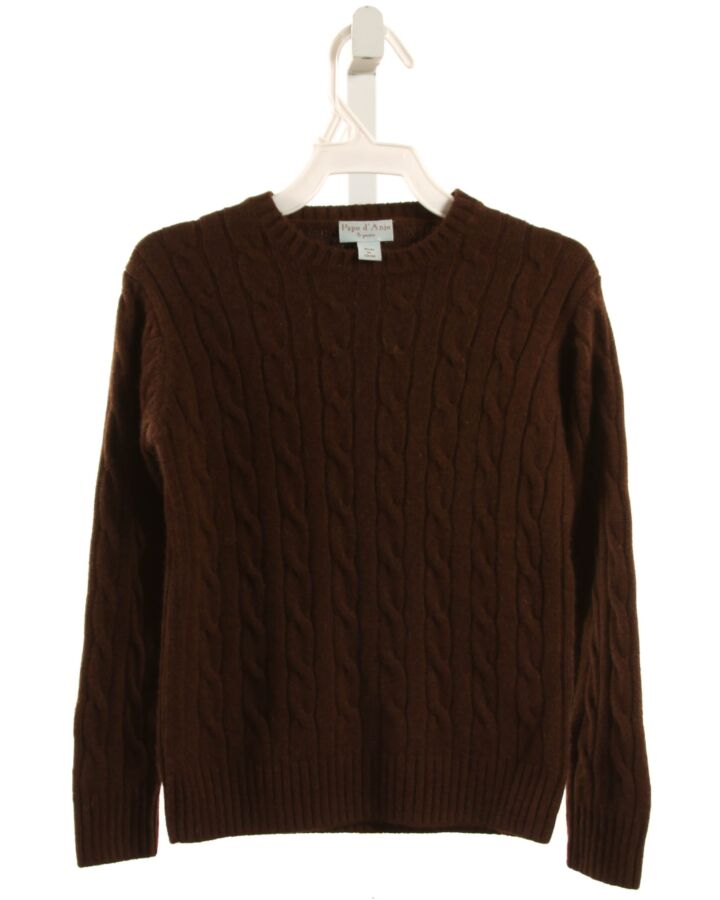 PAPO D'ANJO  BROWN CASHMERE   SWEATER