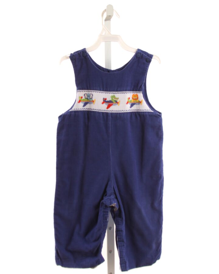 ANAVINI  BLUE CORDUROY  SMOCKED LONGALL