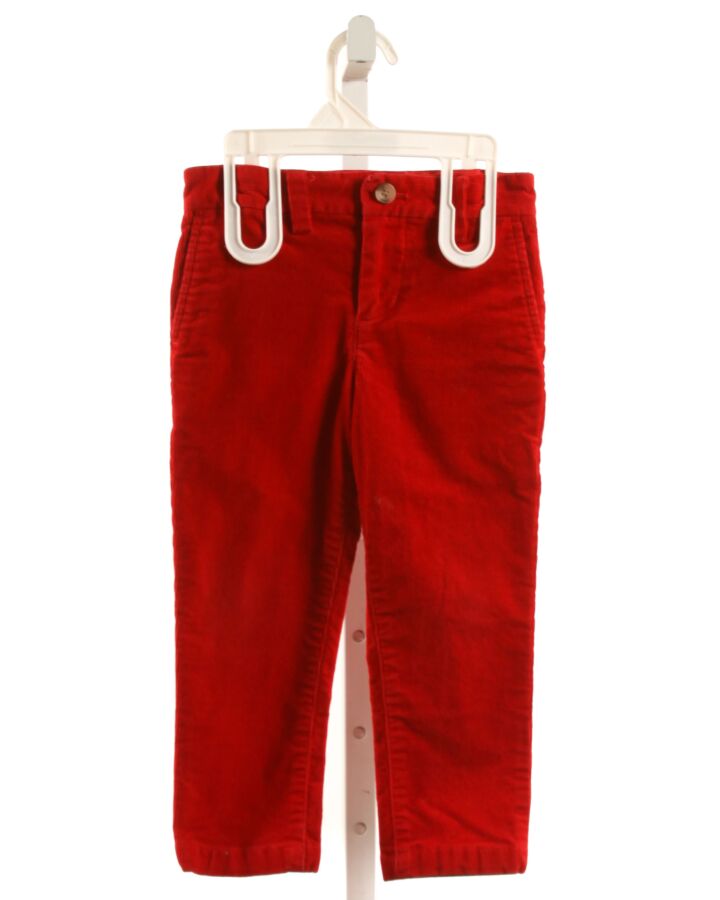 VINEYARD VINES  RED CORDUROY   PANTS