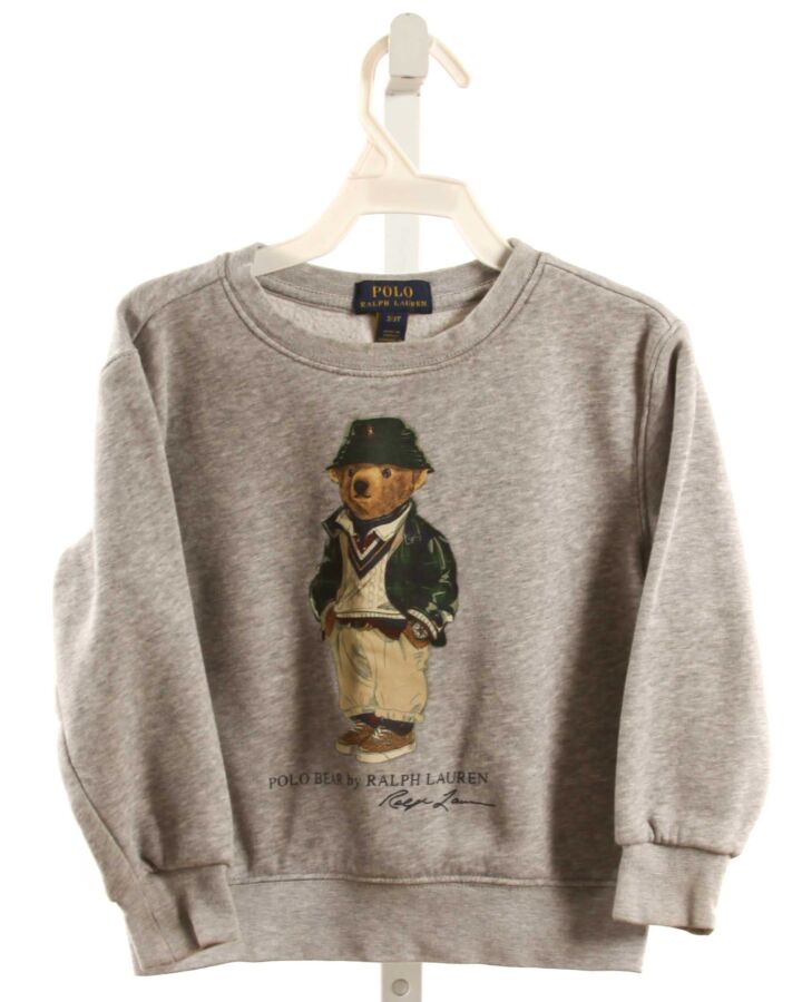 POLO BY RALPH LAUREN  GRAY   PRINTED DESIGN PULLOVER