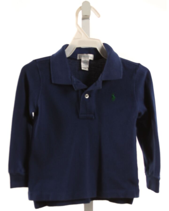 RALPH LAUREN  NAVY    KNIT LS SHIRT