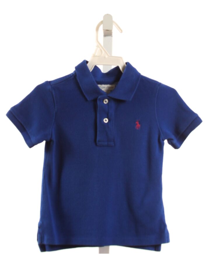 RALPH LAUREN  BLUE    KNIT SS SHIRT