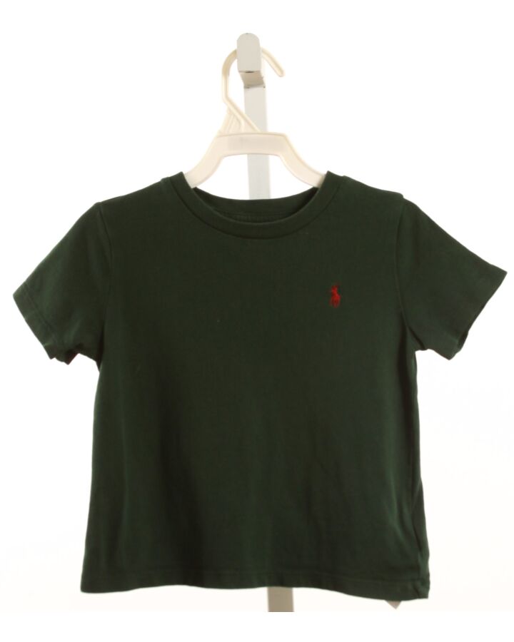 RALPH LAUREN  FOREST GREEN    KNIT SS SHIRT