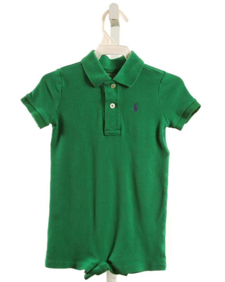 RALPH LAUREN  GREEN    KNIT ROMPER