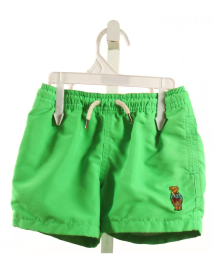 POLO BY RALPH LAUREN  LIME GREEN    SWIM TRUNKS