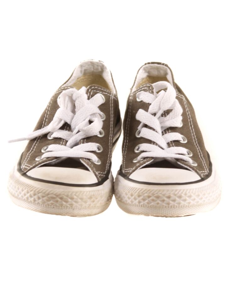 CONVERSE GRAY SHOES *THIS ITEM IS GENTLY USED WITH MINOR SIGNS OF WEAR (FAINT STAINS) *EUC SIZE TODDLER 11.5