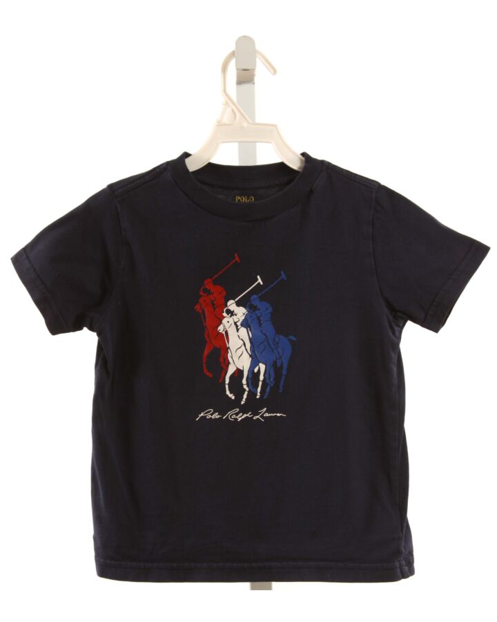 POLO BY RALPH LAUREN  NAVY   PRINTED DESIGN T-SHIRT