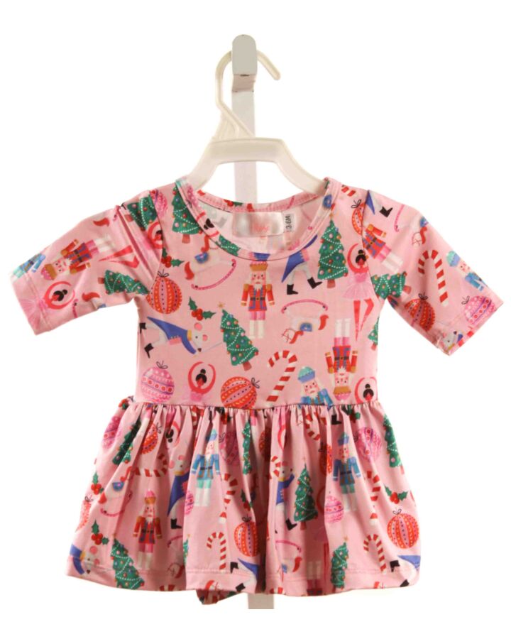 MILA & ROSE  PINK  PRINT  KNIT DRESS